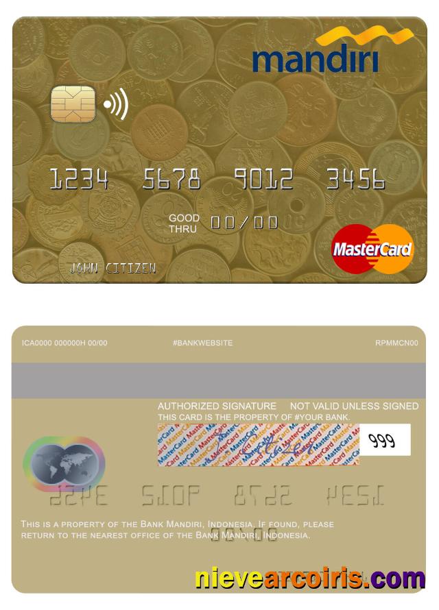 Indonesia Bank Mandiri mastercard